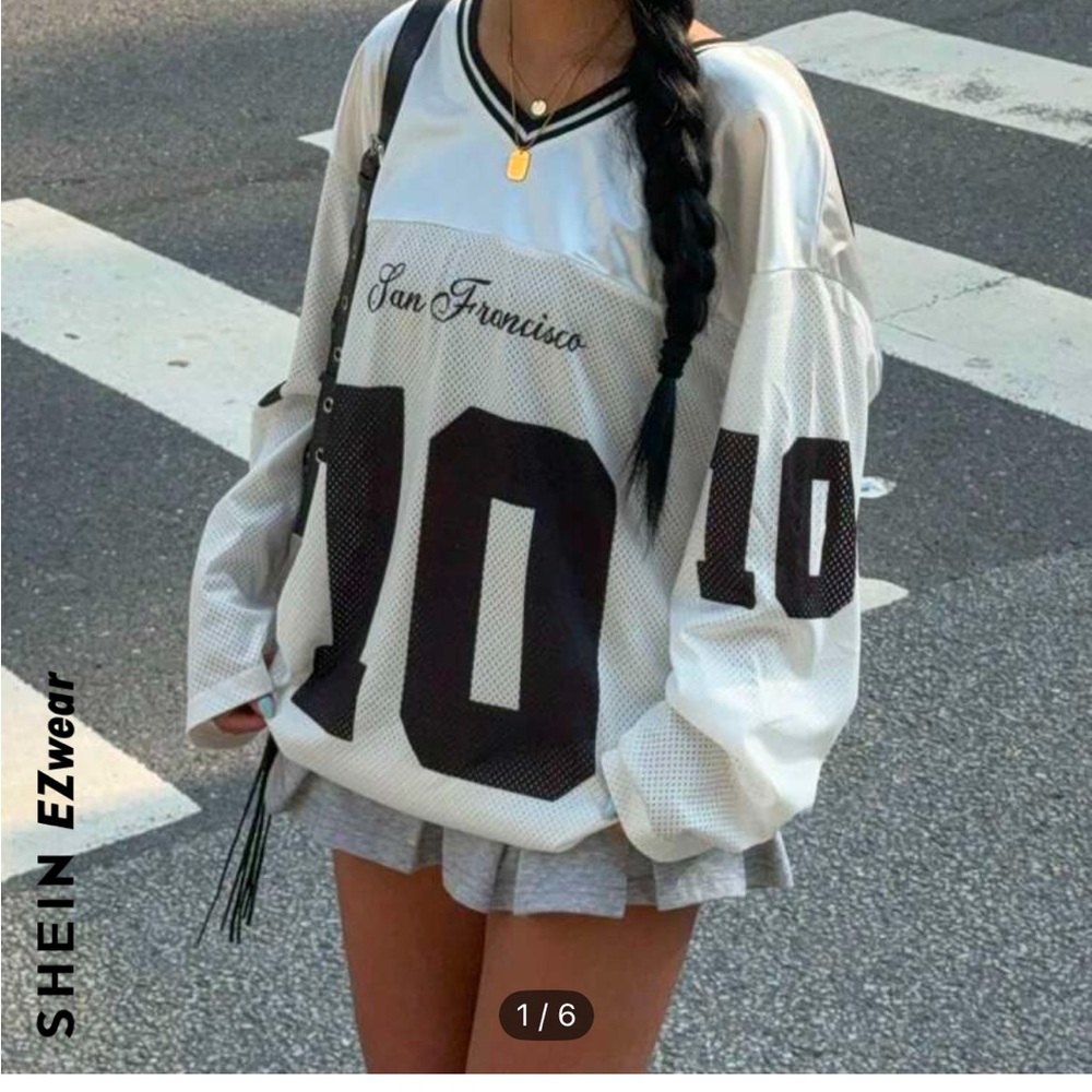SHEIN White and Black Women's Top